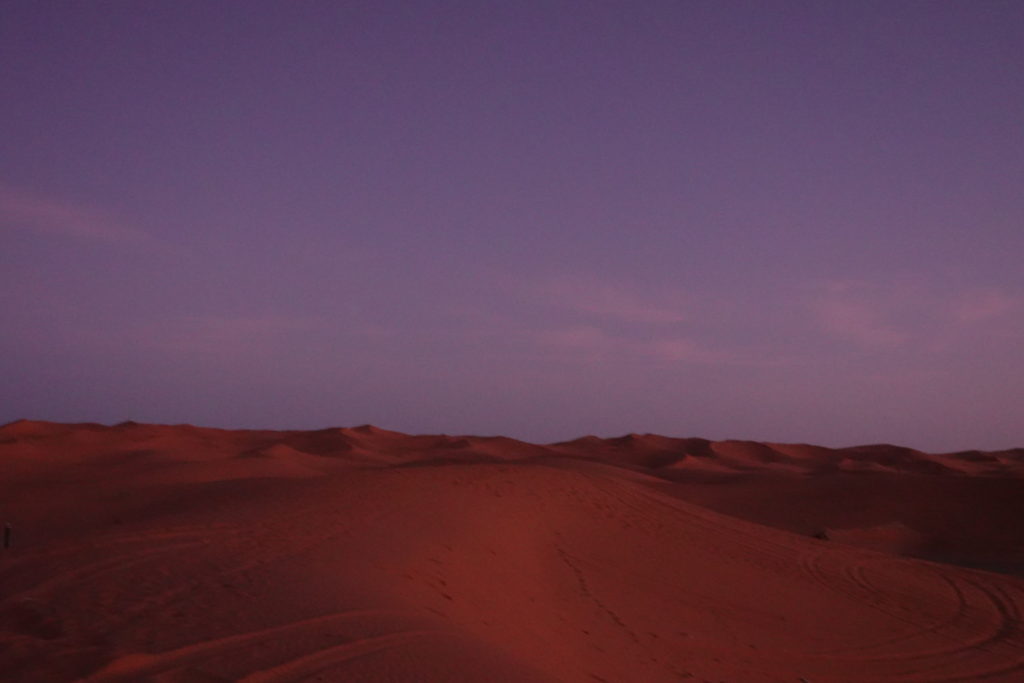 Sunrise in the Sahara Desert