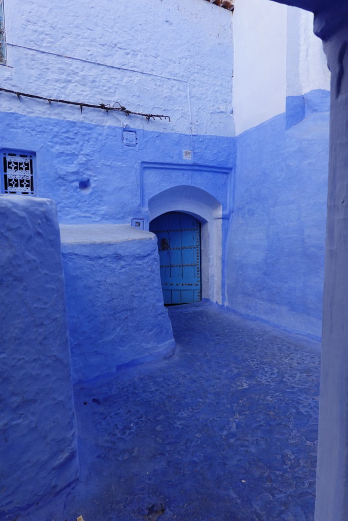 Small hidden blue door